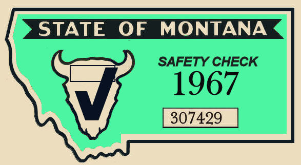 (image for) 1967 Montana Safety Inspection Sticker